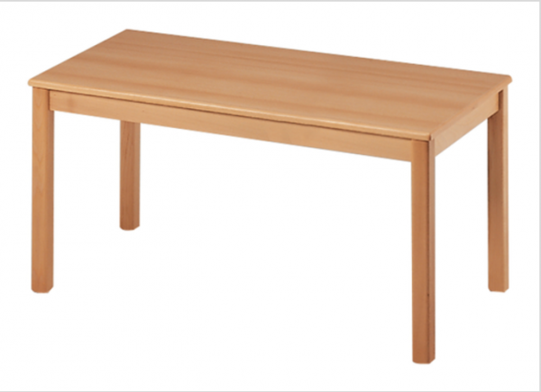 Houten 4-poots tafel 70x50cm